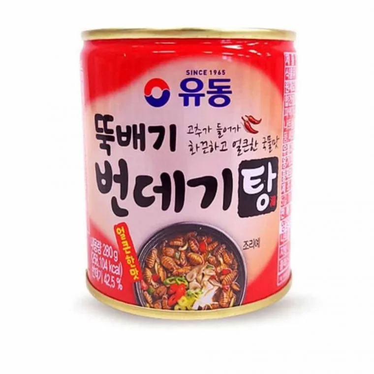 간편식 캠핑음식 밀키트 번데기탕 통조림 280g