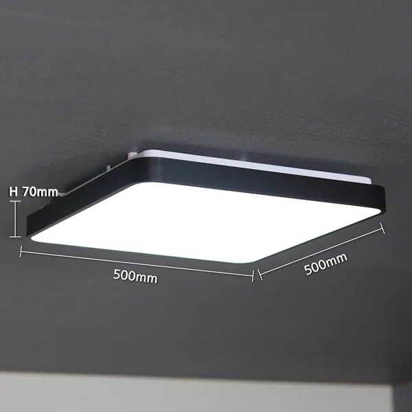 LED방등 50W 블랙 LED거실조명 사각직부등 아파트거실등 상세2