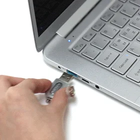보안 USB 잠금 장치 USB포트 자물쇠 락커 일회용 주황 상세4