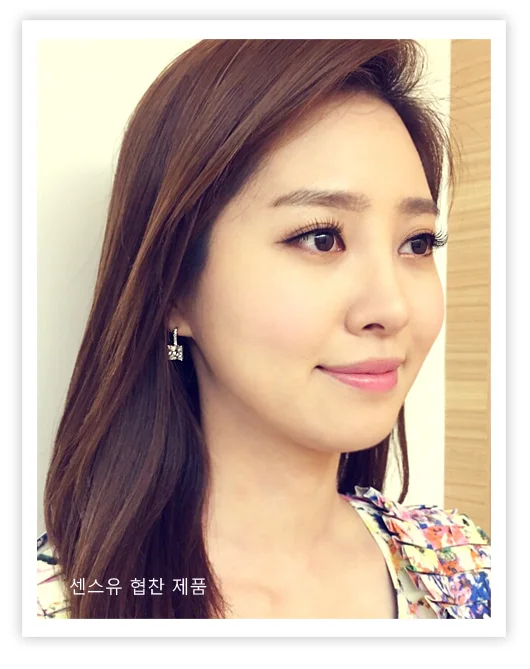 모던 스퀘어 빅큐빅 925 실버 드롭 귀걸이 악세사리 상세1