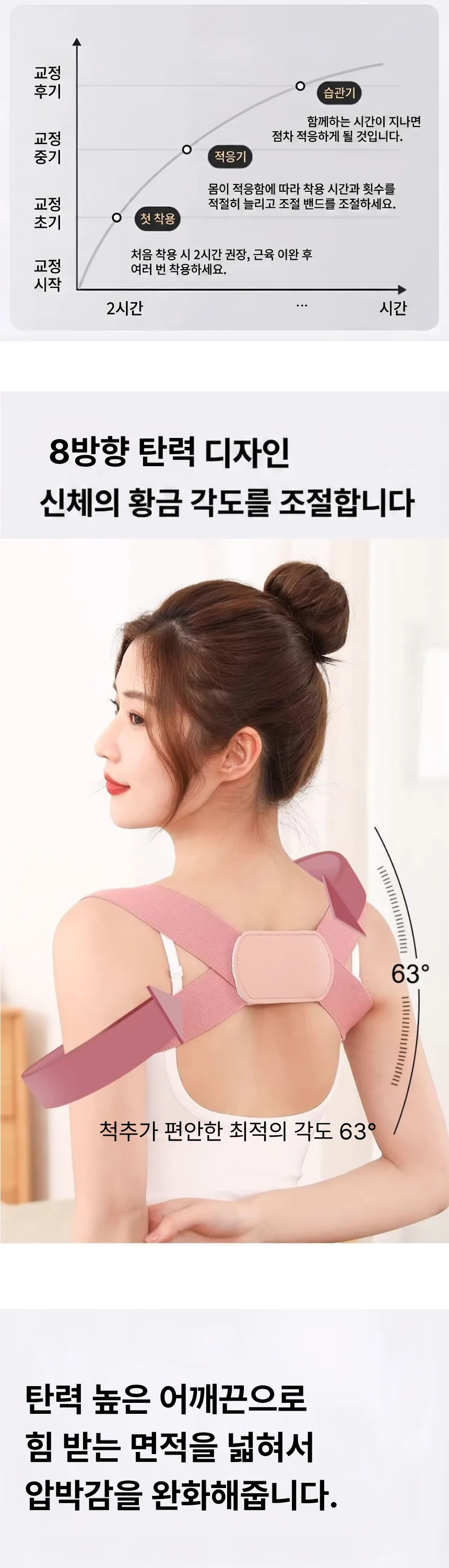 잇템어깨교정밴드 라운드숄더 스트레칭 굽은 말린어깨 상세4