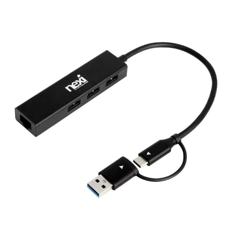 USB3.1-3.0 C타입 A타입 3포트 허브 겸용 기가비트랜카드 공유기 연결 노트북 PC 컴퓨터 전송속도 5GBPS