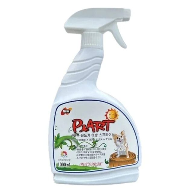 강아지 벼룩 방지 스프레이 1000ml 1P 해충방지 퇴치제 기피제 산책 벌레
