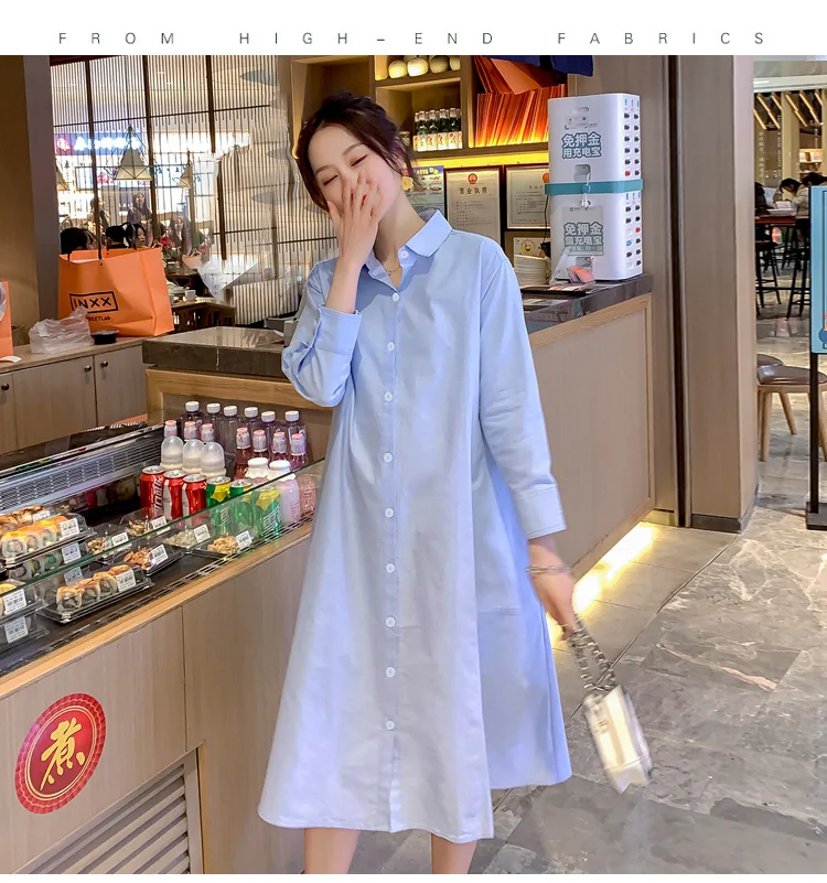 임부복 모닝셔츠 원피스 임산부 상세1