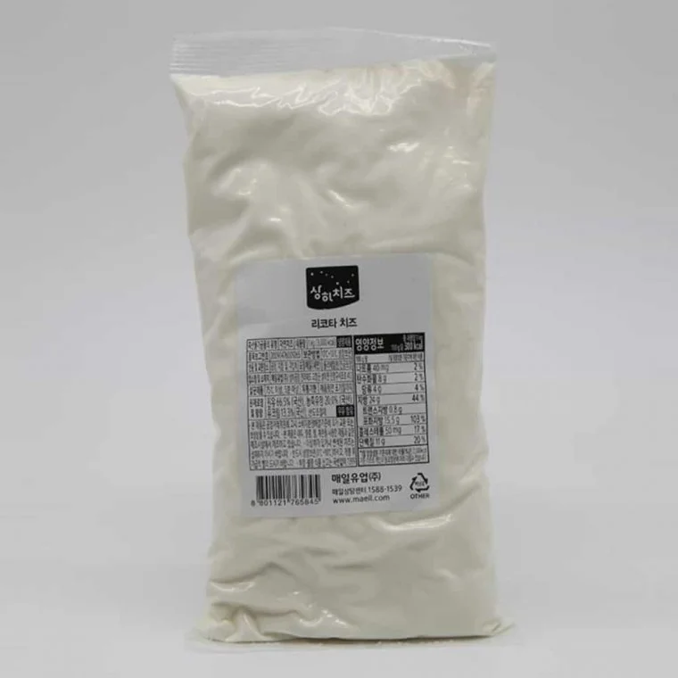 매일 리코타치즈 1kg 간단술안주 햄버거치즈 생치즈