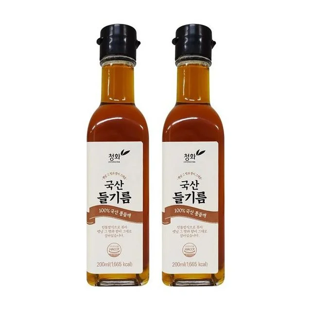 들기름 청화농산 2 국산들기름 x 200ml 국산