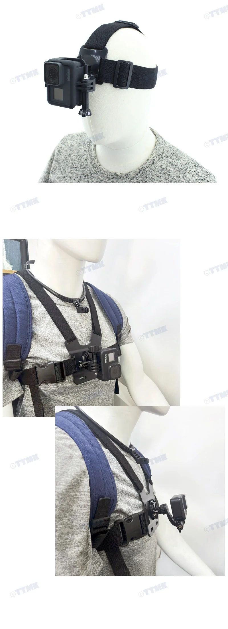 액션캠 회전 마운트 수직 촬영 커넥터 고프로 오즈모 호환 상세5