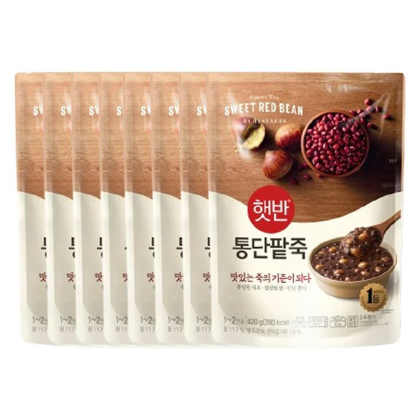 즉석밥 통단팥죽 420G 8개 상세1