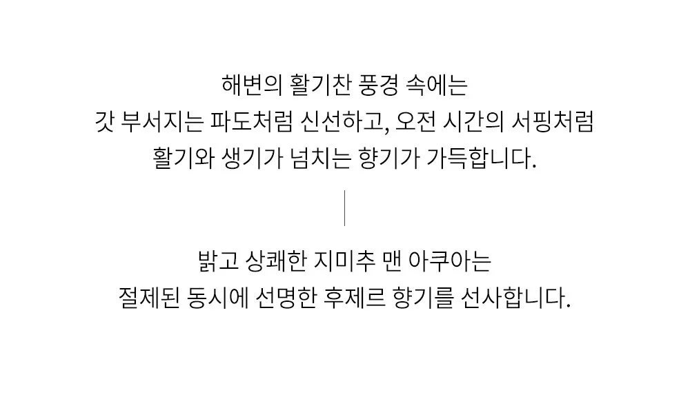 지미추 맨 아쿠아EDT 100ml 무지박스 상세2