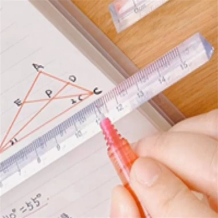 15cm 투명 삼각자 초등학생자 직각삼각자 입체삼각자