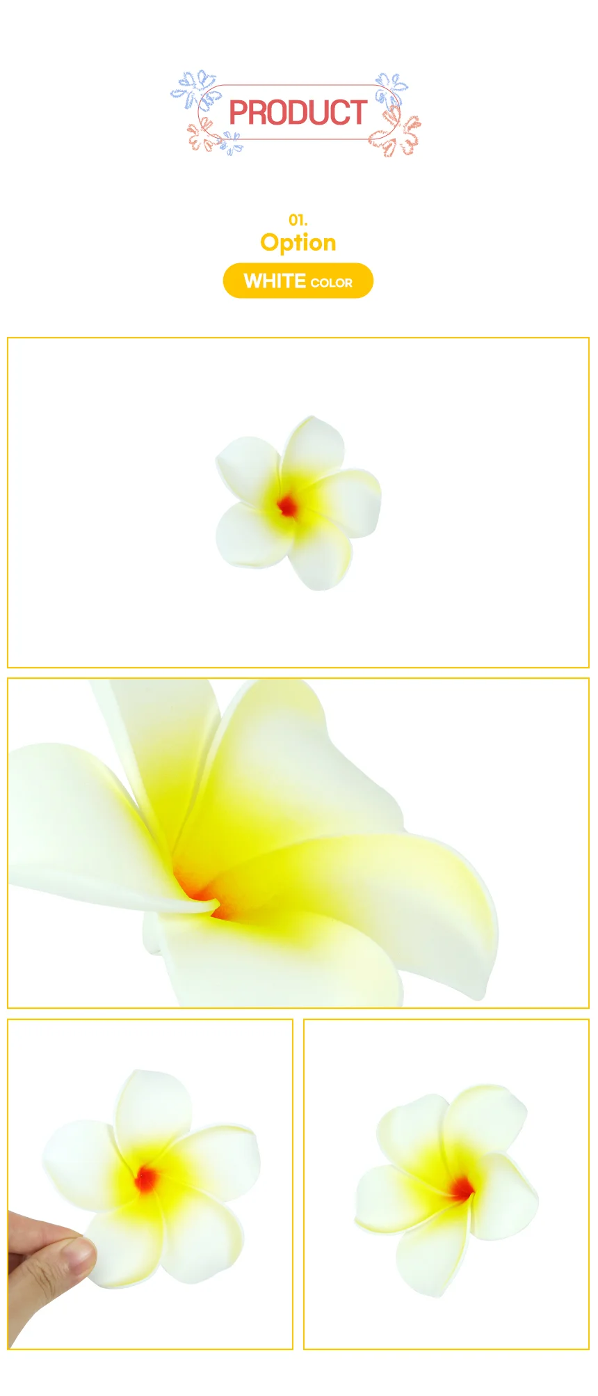 하와이 꽃 레드 상세2