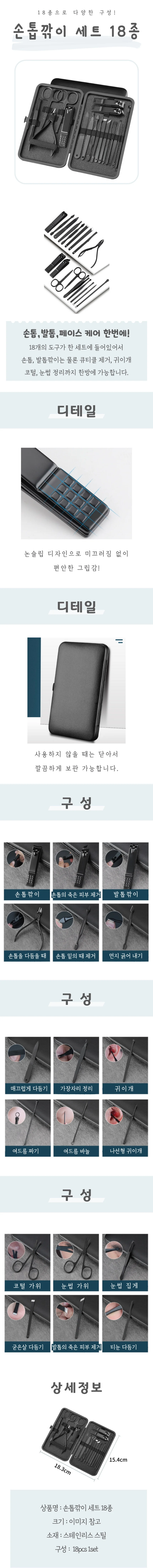 손톱깎이 세트 18종 상세4