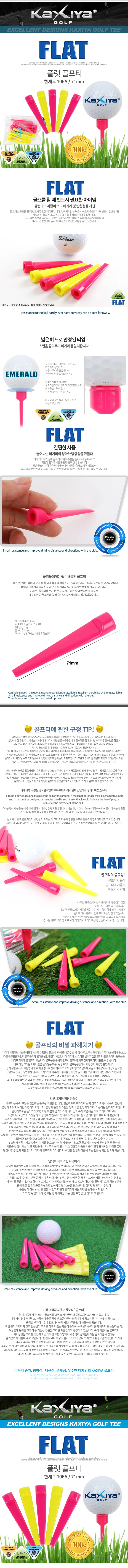 플랫 골프티 (10개입) 상세2