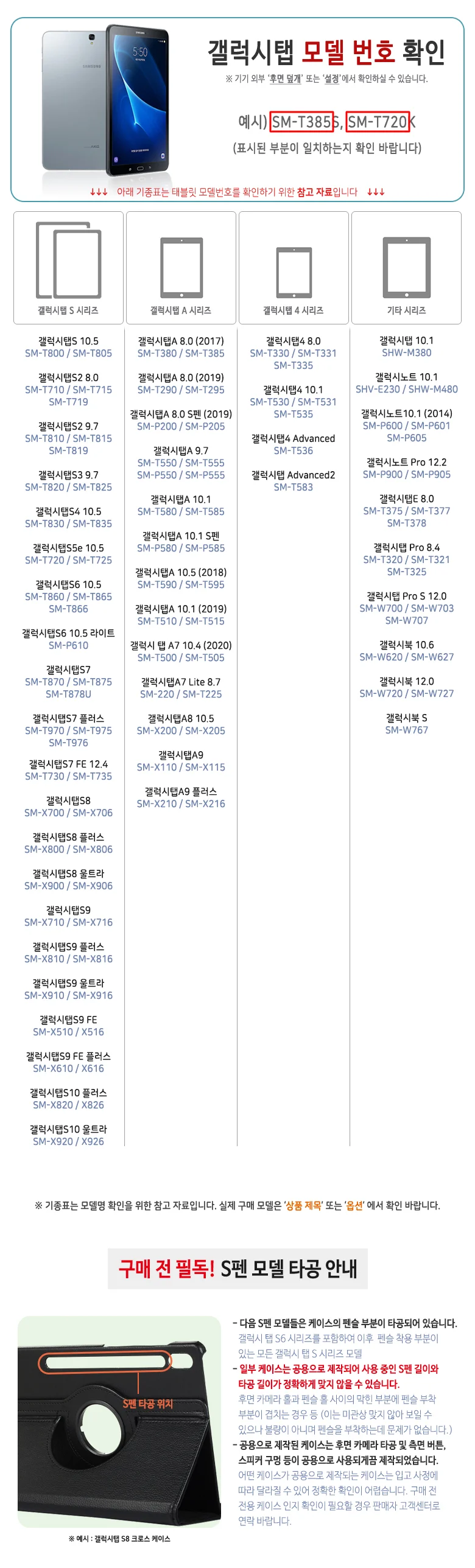 패드케이스 플러스 커버케이스 갤탭케이스 +종이 상세2