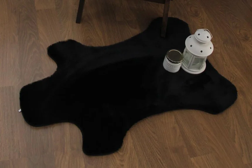 매직크린 에코퍼 토끼털ST 러그 곰 블랙55X80 상세5