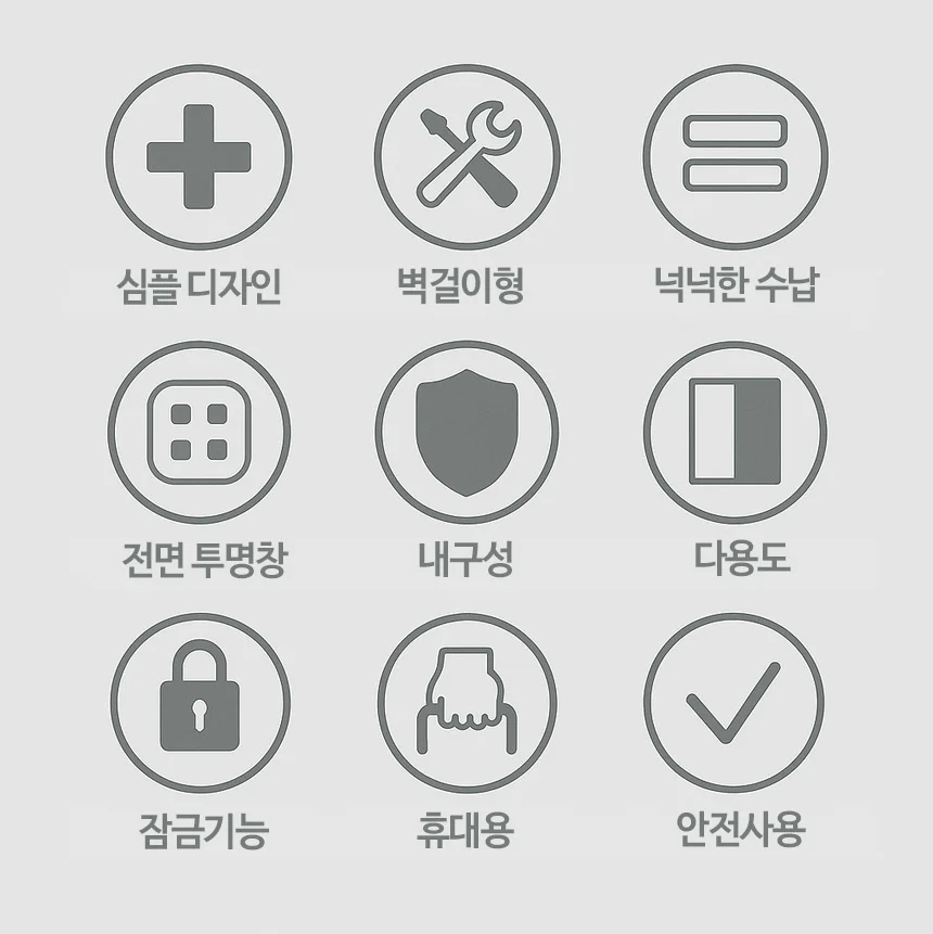 벽걸이 알루미늄 구급함 대형 휴대용 비상 약보관함 상세4