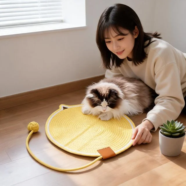 고양이 스크래쳐 카페트 반려묘 발톱 관리 스크레처 거실 바닥 쉼터 휴식 공간 실내