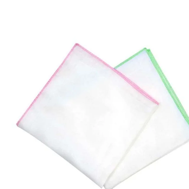 무형광 순면 가제손수건 대 10매 순면손수건 면손수건