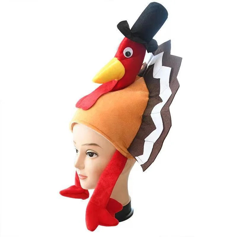 치킨모자 칠면조 모자 새로운 캐릭터 닭다리 모자 Chickeleg Cap 칠면조 모자 단추 상세3