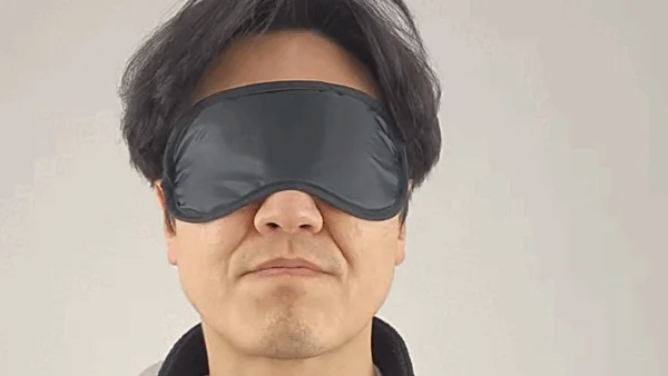 일회용 수면 숙면 안대 눈가리개 블랙 비행기 상세4
