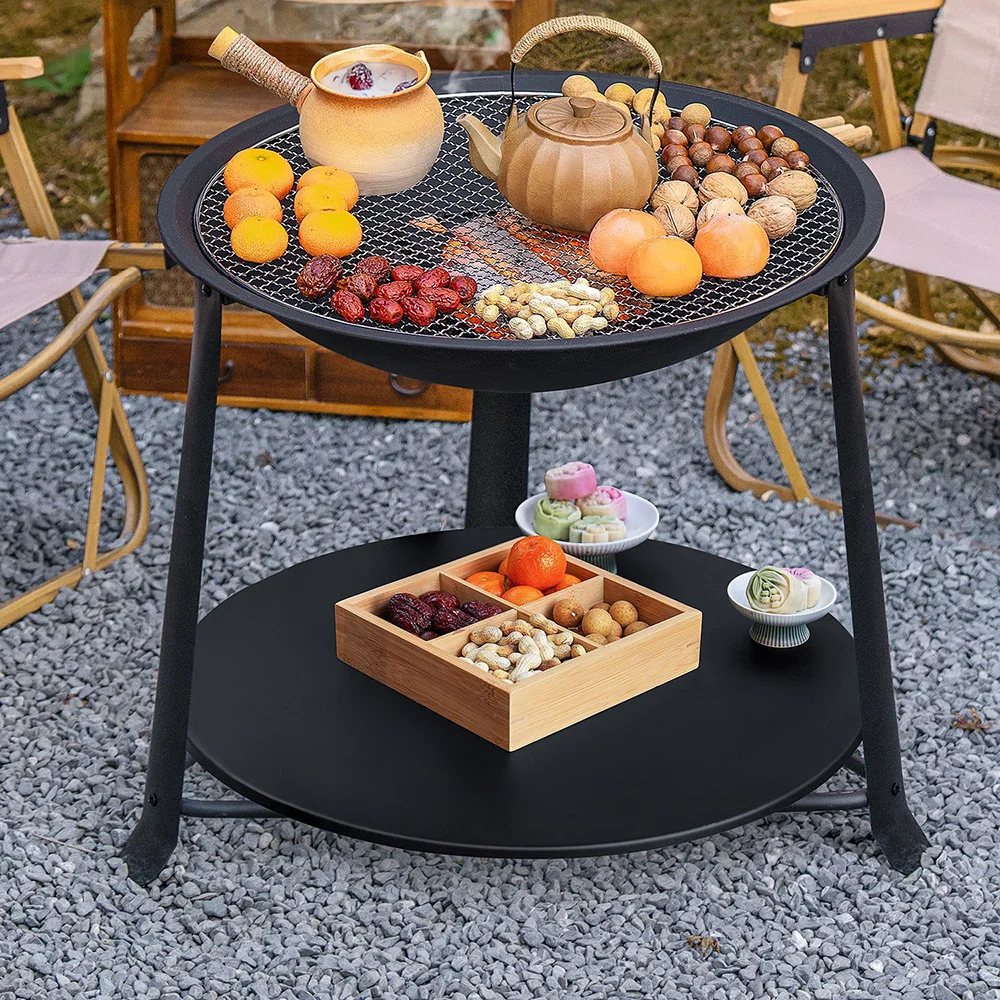 가정용 다기능 바베큐 그릴 숯불 화로 세트 (55CM)