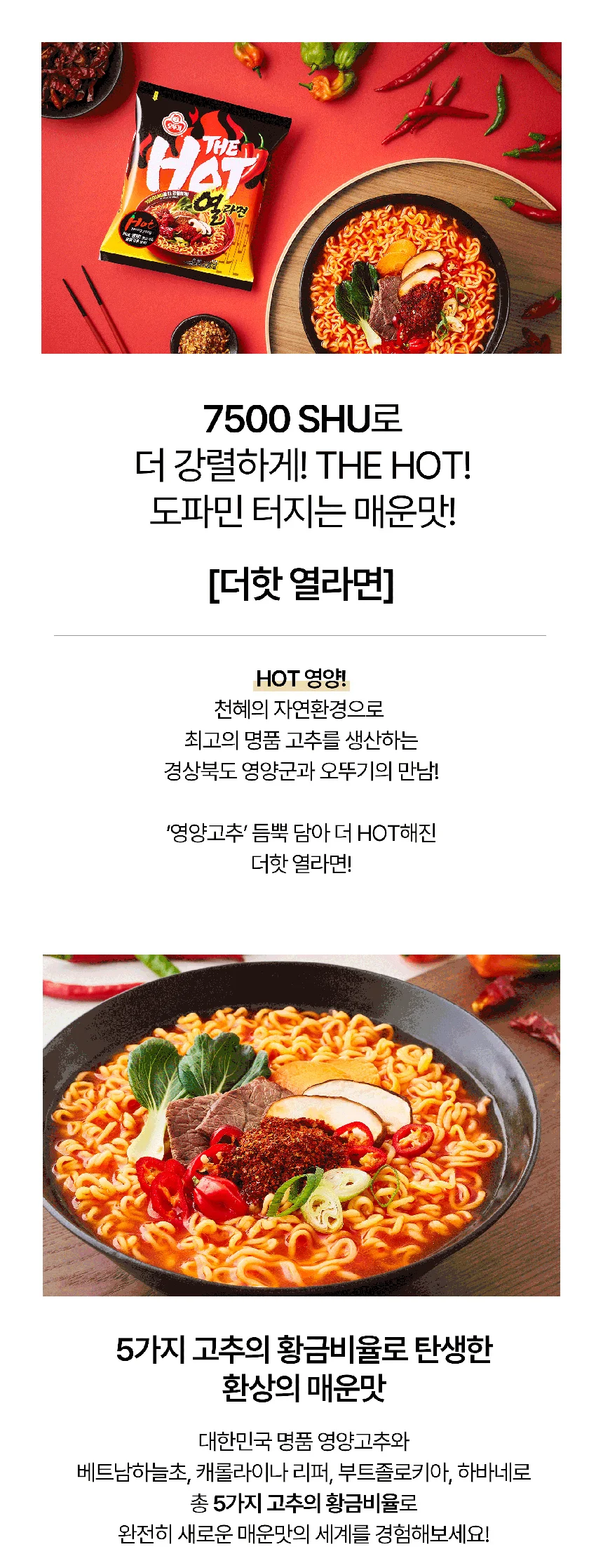 더핫열라면 120G 4개 X 8개 상세1