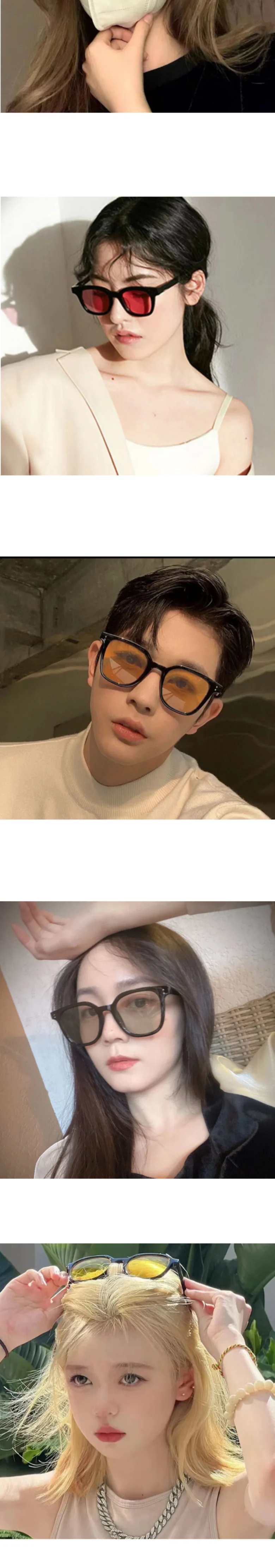 남녀공용 인싸템 패션 틴트 선글라스 상세4