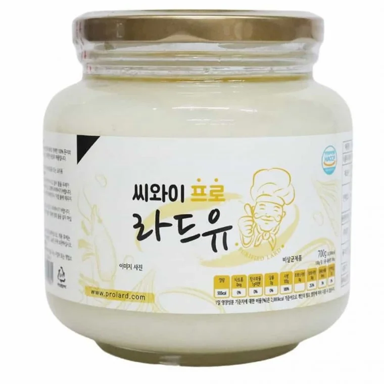 씨와이프로 라드유 700g 튀김기름 식용돈지 돼지기름요리