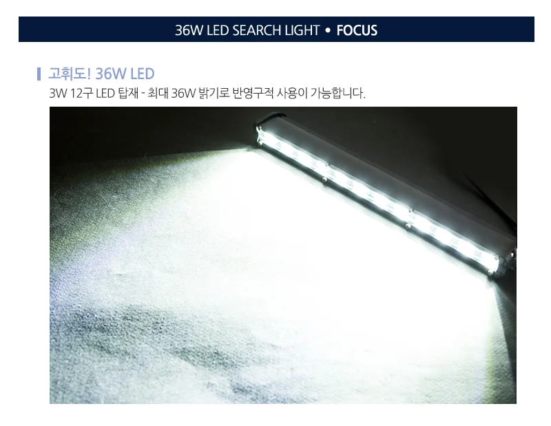 LED써치라이트 중형 화물차작업등 LED조명 집중광 상세3