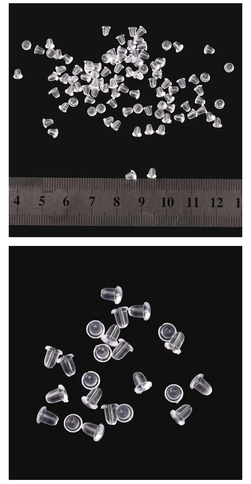 실리콘 귀걸이 클러치 4mm 200개(1팩) 상세3