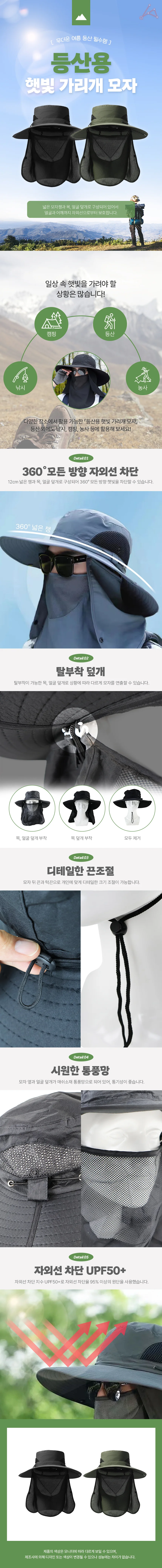 햇빛차단모자 여름햇빛차단모자 상세1