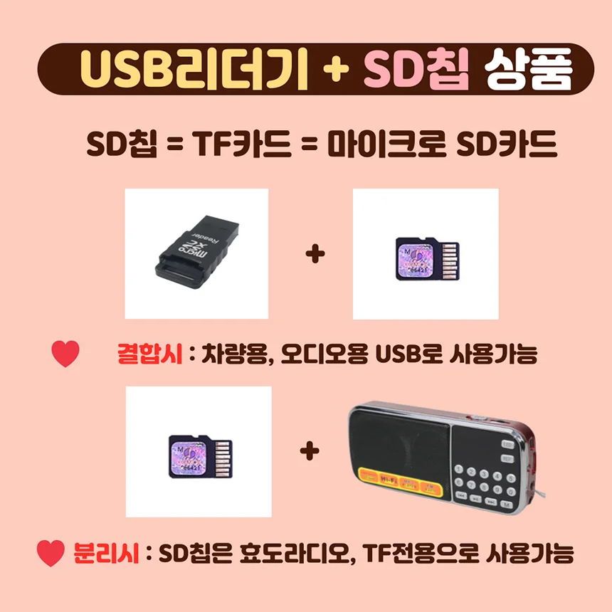 라디오 고속버스 현역가왕 2 SD 노래칩 USB 리더기 상세3