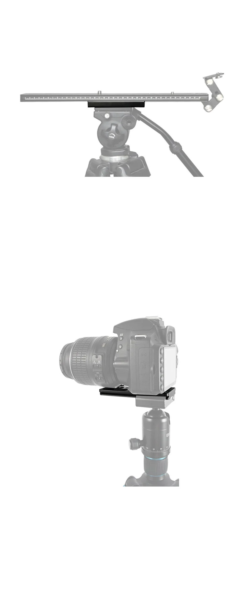 카메라 퀵슈 플레이트 100mm 마운트 삼각대 헤드 PU100 상세5