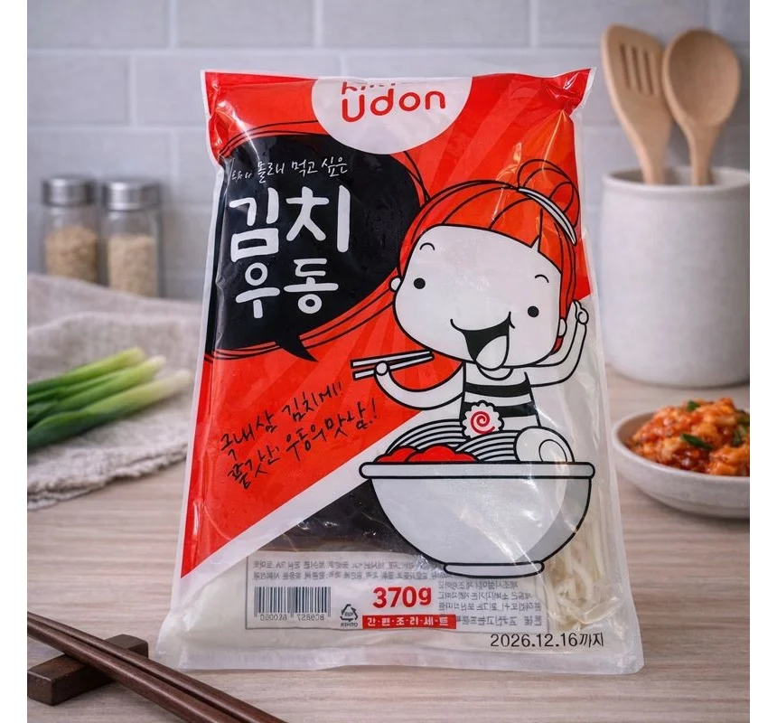 3분 간편 탱글 김치우동 370g x 9개 상세3