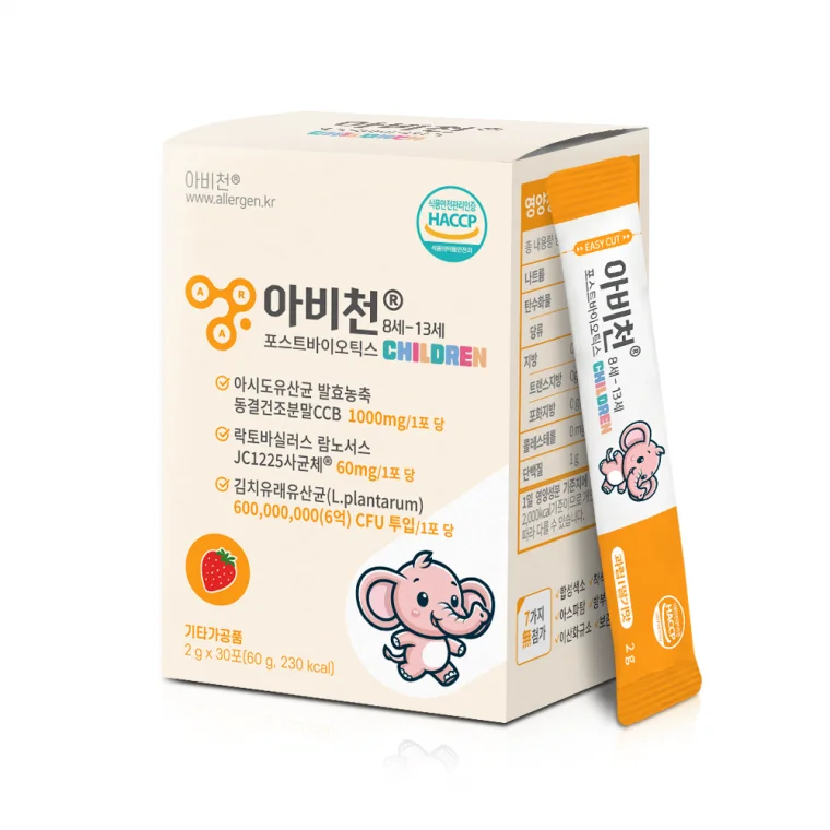 아비천 포스트바이오틱스 8 13세 칠드런 유산균 2g x 30포 1박스