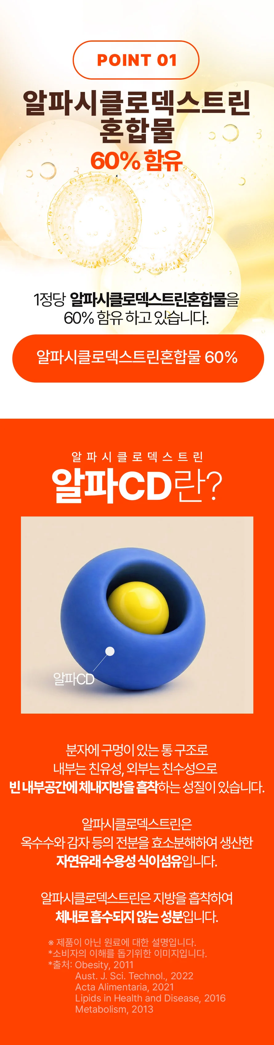 알파CD 원데이핏 알파시클로덱스트린 정 1박스 1개월분 상세2