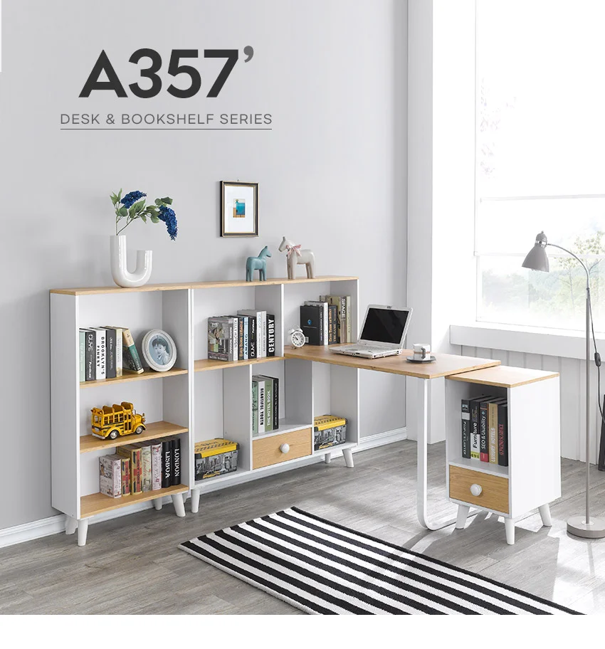 가구산책 책장 서랍책상 풀세트 H4685 상세4