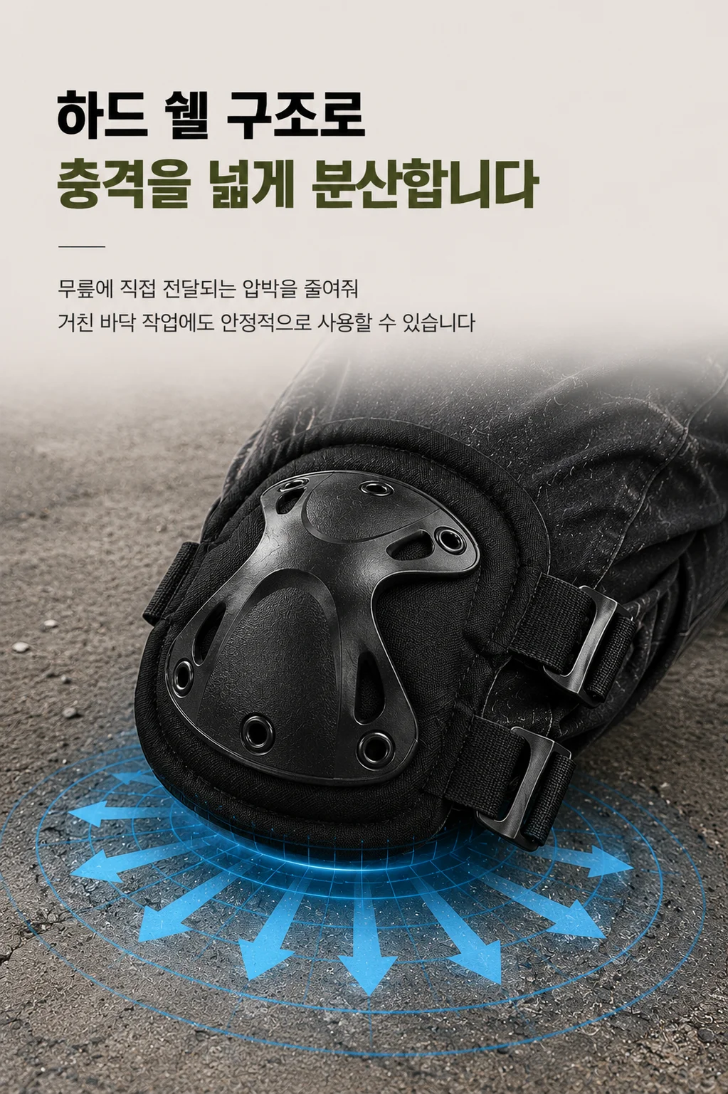 무릎보호대 작업용 타일 작업 집안일 미장 현장 시공 무릎보호 LP 상세3