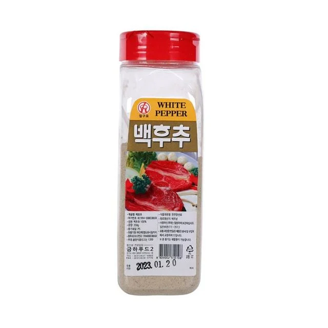 절구 백후추가루 350g 흰후추 순후추 백후추분말