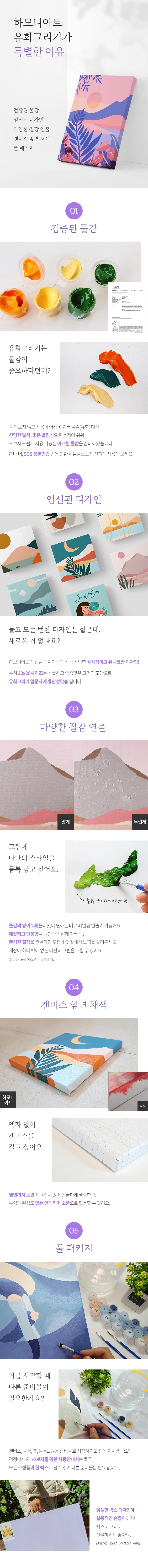 하모니아트 DIY 유화그리기 세트 20x20 오아시스 상세3
