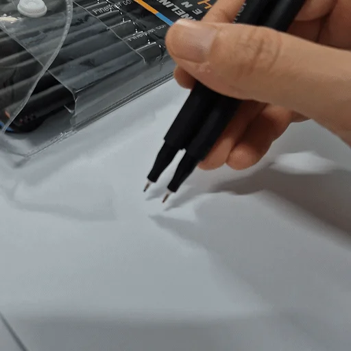 번짐없는 24색 얇은 마카펜 0.4mm 상세1