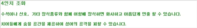 4in 조화 어항에 장식하는 수족관 장식품 상세3