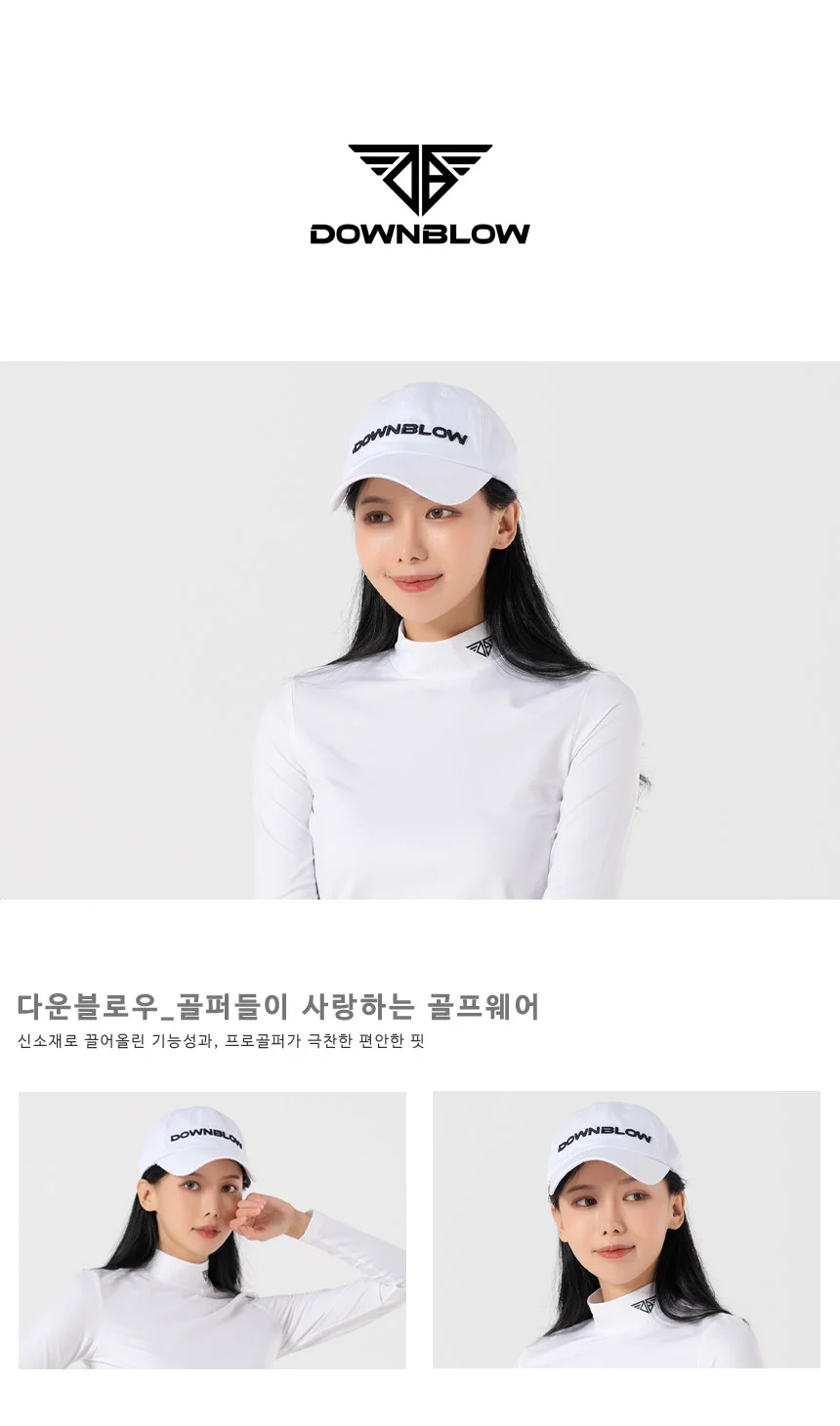 여성 골프캡 여름골프모자 골프용모자 골프여성모자 상세1