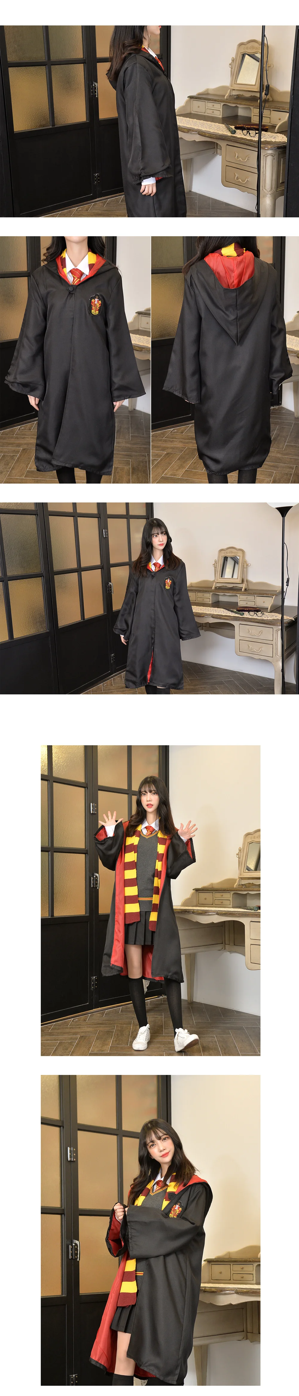 마법학교 영리한 마법사 레드 망토 상세3