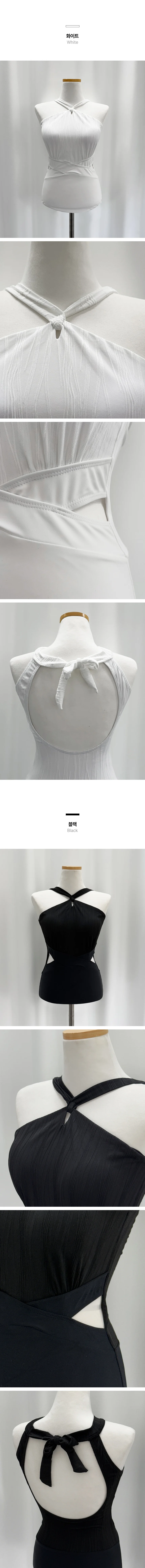 하이뷰 3090 꼬임 홀터넥 컷아웃 모노키니 수영복 상세2