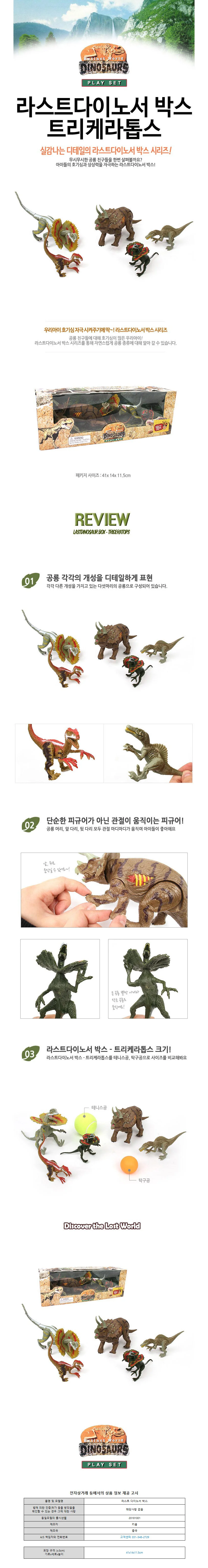 키움 라스트 다이노서 박스 (트리케라톱스) 상세1