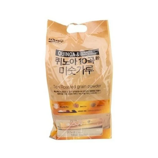 10곡 미숫가루 퀴노아 미숫가루 간편 스틱형 아침 식사 곡물 간편식 분말 건강 가루 간식 영양 선식 스틱