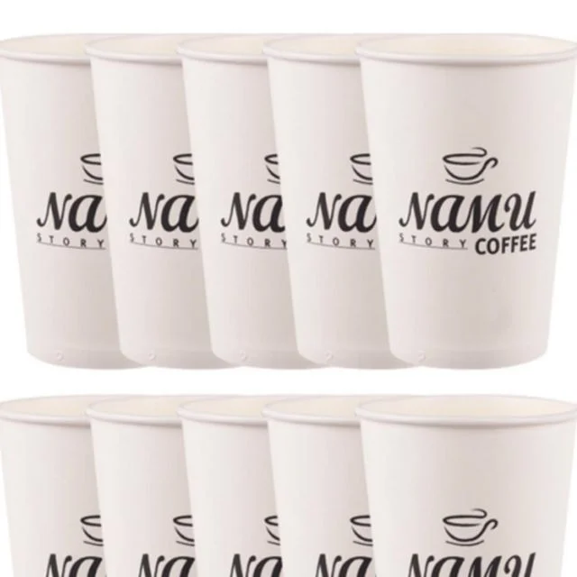 국산 일회용 핫 종이컵 10P 13온스 385ml 테이크아웃 컵