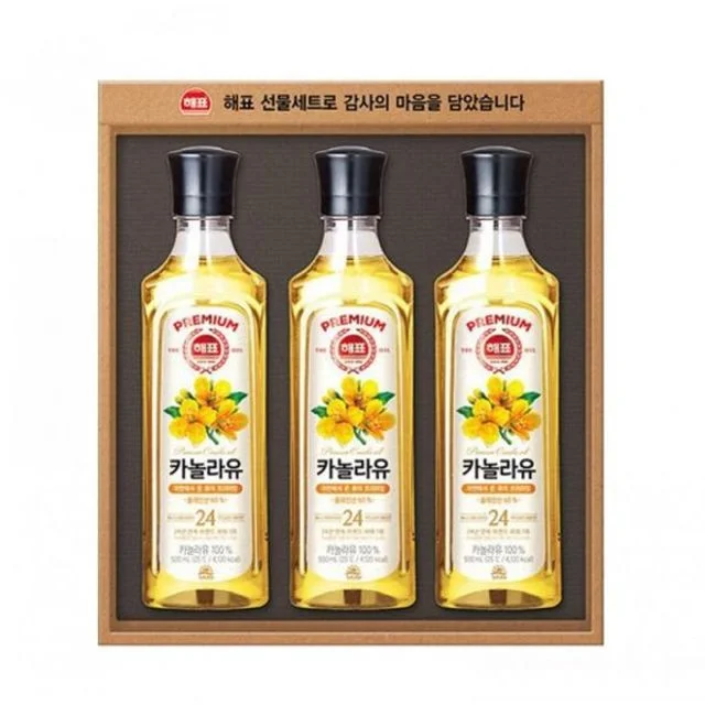 고급유선물세트카놀라유 고급유 사조해표 식용유 5입 명절 1박스 3호 선물세트 선물 사조해표유 추석