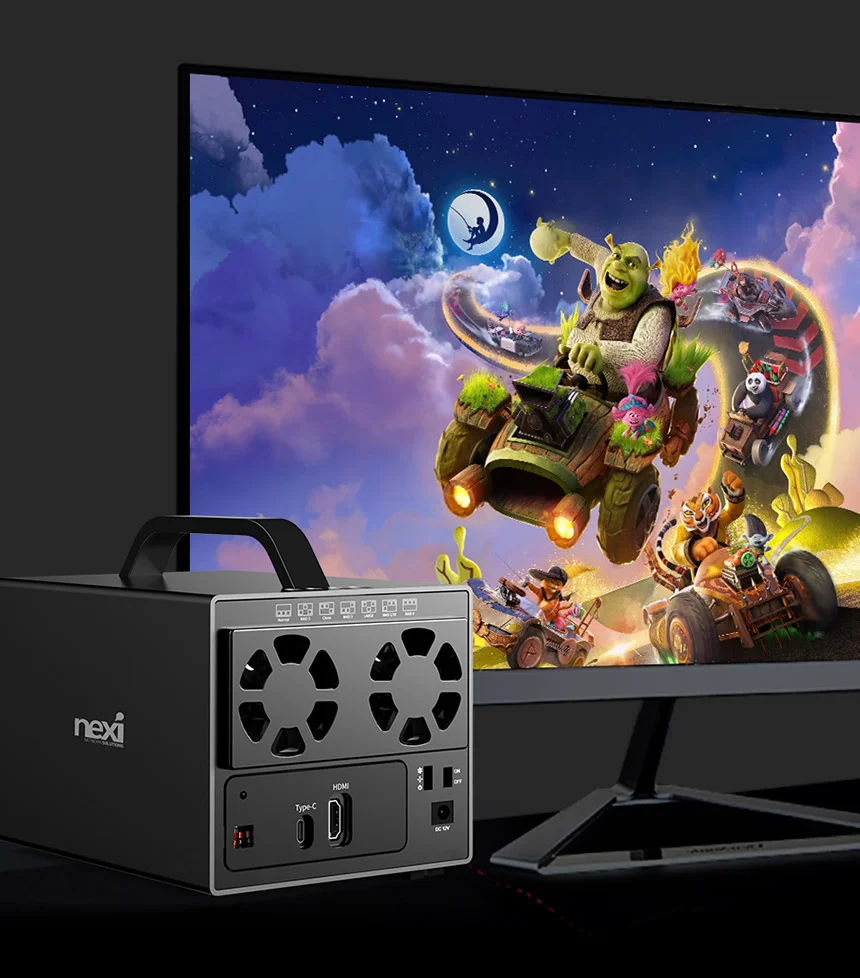 USB3.1 HDMI V1.4 C타입 GEN1 4베이 RAID 데이터 스토리지 노트북 데스크탑 PC 컴퓨터 전송속도 5GBPS 상세4